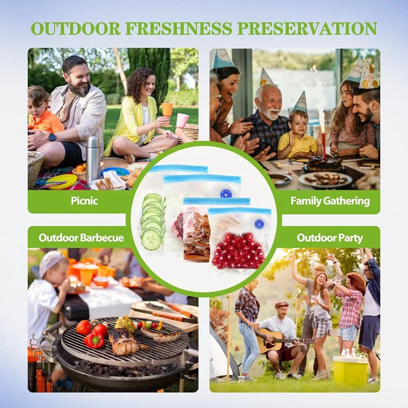 QuickSeal Portable Cordless Food Vacuum Saver